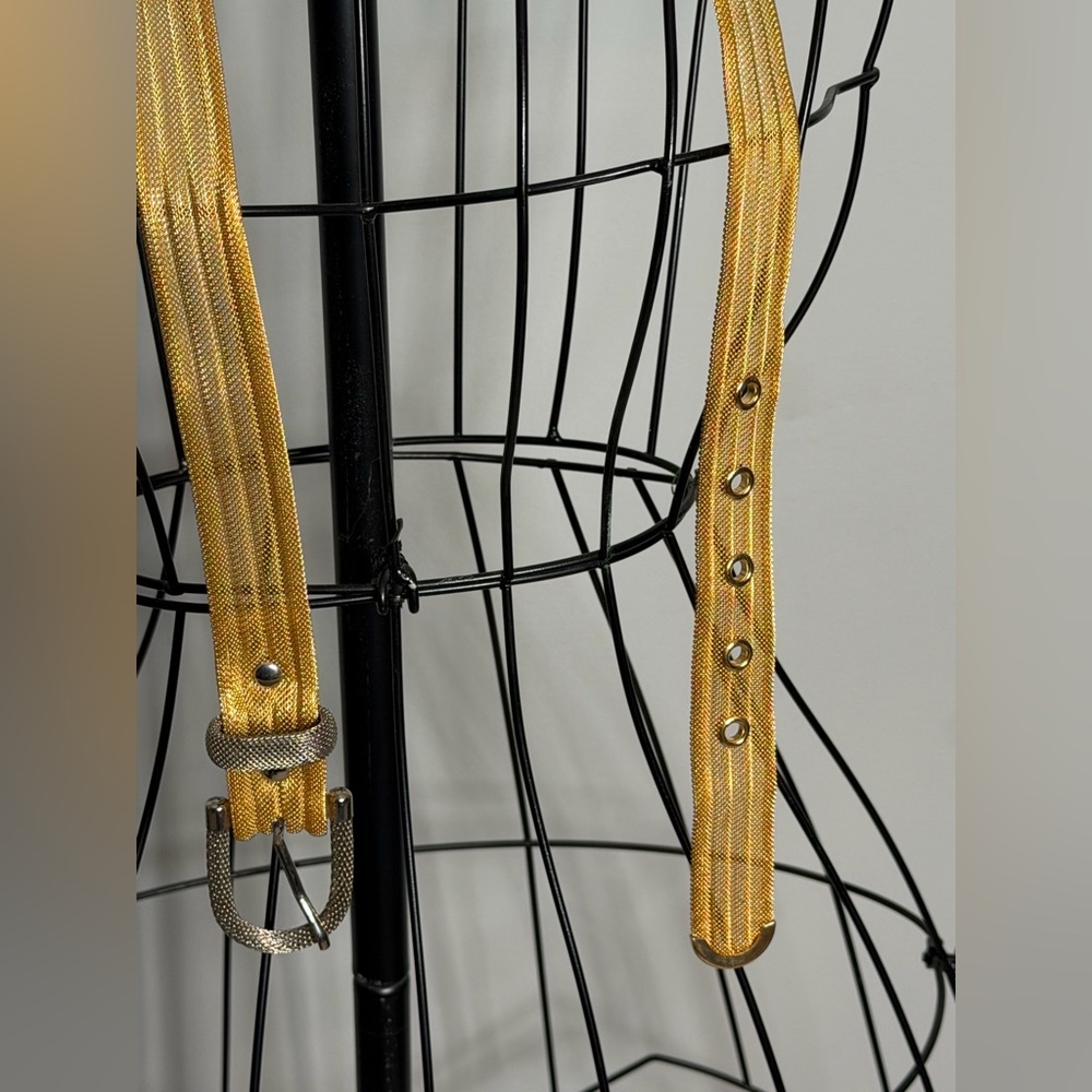 Gold Metallic Multi-Strand Women's Belt